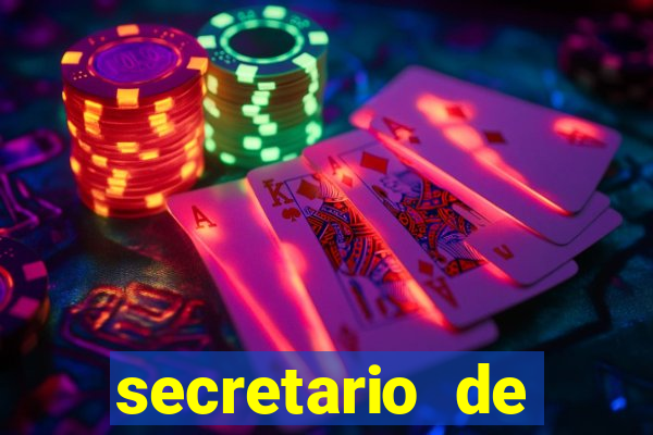 secretario de esporte salario